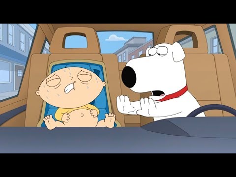 Family Guy - Stewie give birth in car