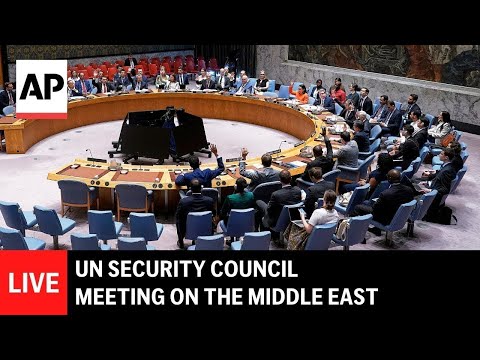 LIVE: UN Security Council meeting on the Middle East