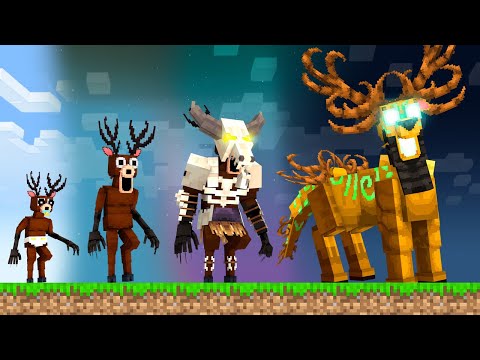 Upgrading DEER MONSTER into a GOD in Minecraft!
