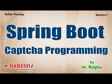 Spring Boot Captcha Programming | by Mr. Raghu