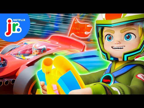 Capture the Flag Racing Challenge! 🏆 Hot Wheels Let's Race | Netflix Jr