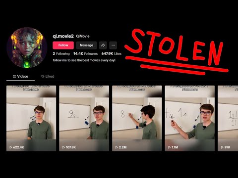 this tiktok account is stealing all my videos