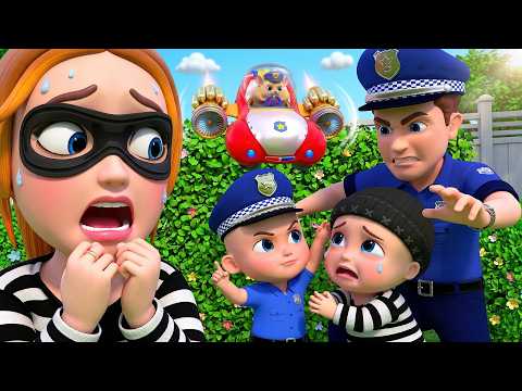 Fun Police vs Thieves Adventure 🚓🍪 Cookie Chase Chaos | Kids Story + Songs