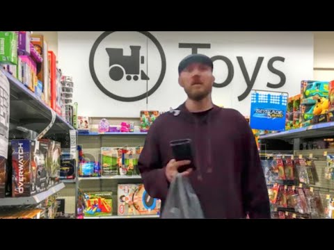 Creepy Pred Busted in Toy Section at Walmart! BODYCAM