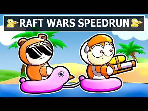 I SPEEDRAN Raft Wars in 10 Minutes