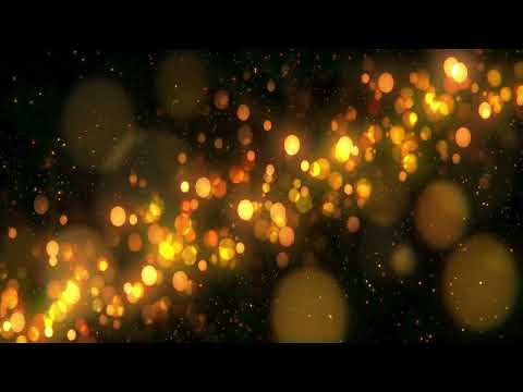 Golden Bokeh 4K Glitter Particles | 4k Screensaver | VJ Loops Free | Particle Overlay for Background