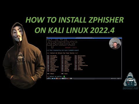 How To Install And Run ZPhisher on Kali Linux Phishing Tool - with InfoSec Pat