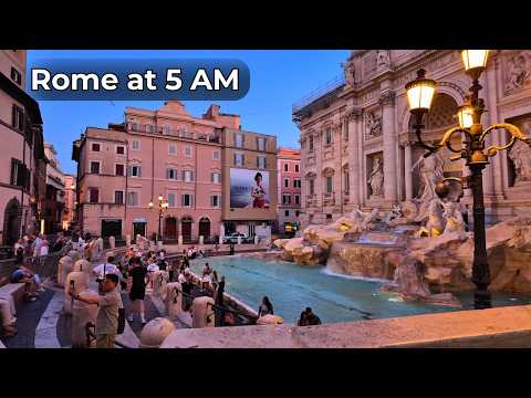 ROME at 5 AM: A GREAT REVELATION - Walking Tour 4K 2025