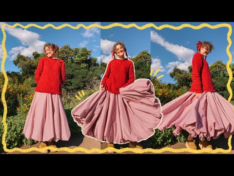 making a super gathered bubble skirt (sewing tutorial)