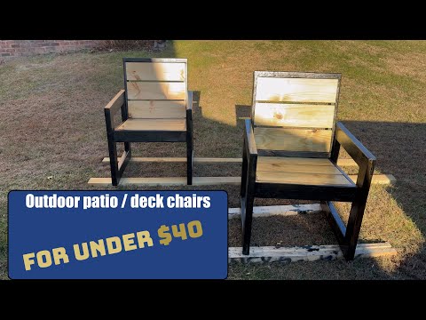 DIY Deck Patio wood chair