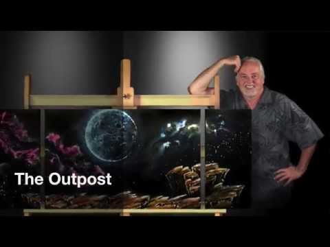 The Outpost space painting By Randall Marmet