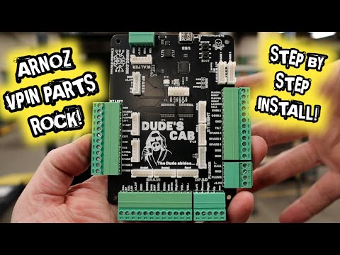 Virtual Pinball: How to set up a dude's cab, brain board, and button boards from L'atelier Arnoz!