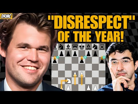 Magnus Carlsen TROLLS Vladimir Kramnik w/ Greatest "Disrespect" Opening OF ALL TIME!