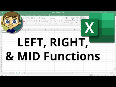 Using LEFT RIGHT & MID Functions in Excel