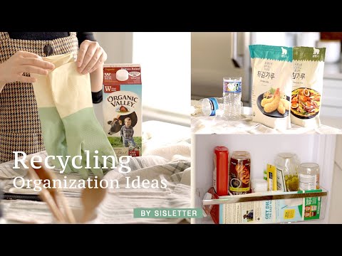 Organize your house with recycled items/ 8 Recycling Organization Tips