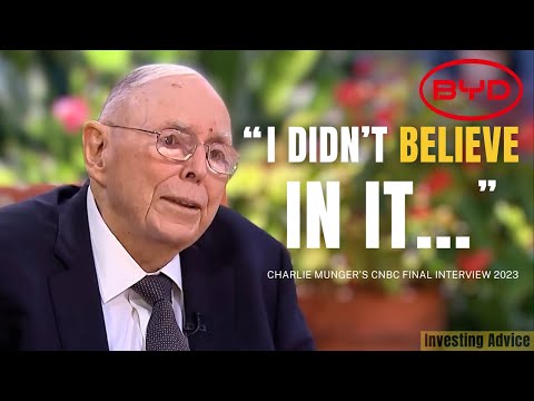 Charlie Munger on BYD: The Investment He Tried to Stop! | Final Interview with CNBC 2023