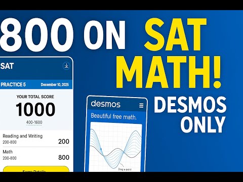 SAT Math Bluebook Practice Test #5 Walkthrough | DESMOS ONLY |