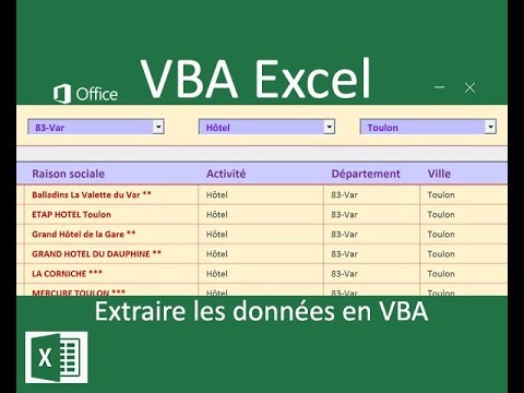 Extraction multicritère de données en VBA Excel