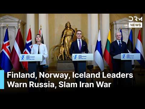 FULL PRESSER: Finland, Norway, Iceland Leaders Warn Russia Over Ukraine, Slam Iran War | AC1G