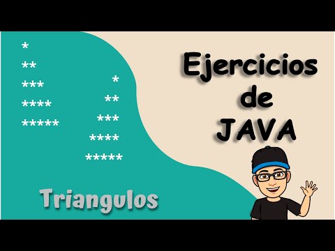 Cómo imprimir triángulos con asteriscos en Java  | Ejercicios programación en Java