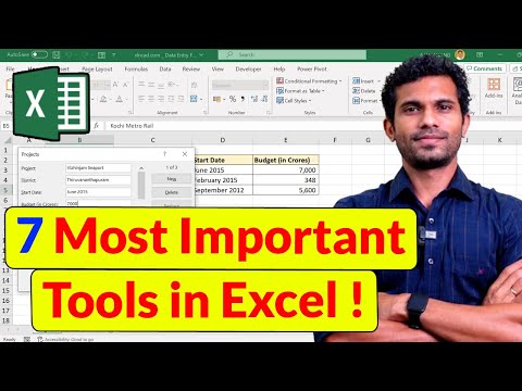 Most important Tools in Excel