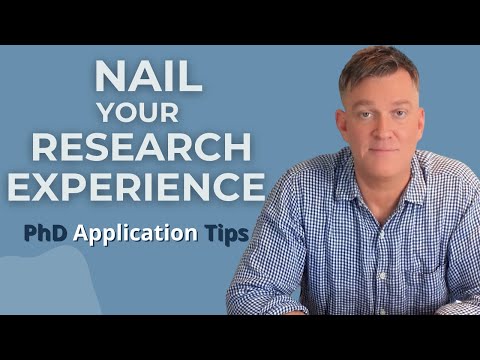 How to Talk About Your Research Experience in Your PhD Application | Former Professor Explains
