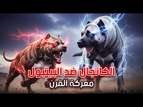 البيتبول ضد الكانجال: صراع الوحوش الذي لا يرحم… من سيسقط أولا؟