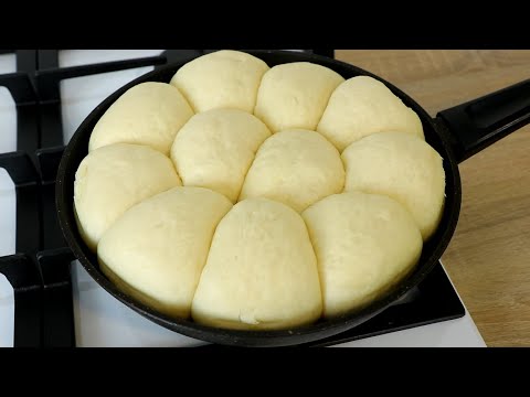 Buns with Fluffy Filling! In a Frying Pan! Tastier than from the Oven!