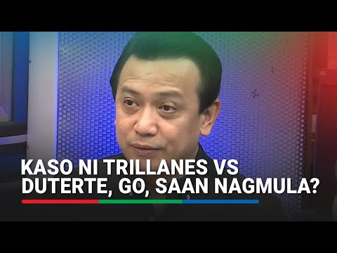Trillanes, ikinuwento kung saan nagmula ang kanyang kaso vs Duterte, Bong Go | ABS-CBN News
