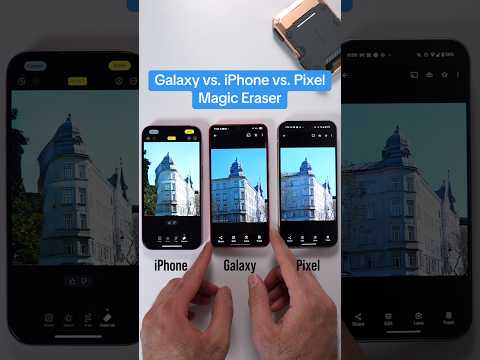 S25 vs. iPhone 16 vs. Pixel 9 magic eraser #oneui7 #android #ios #ai