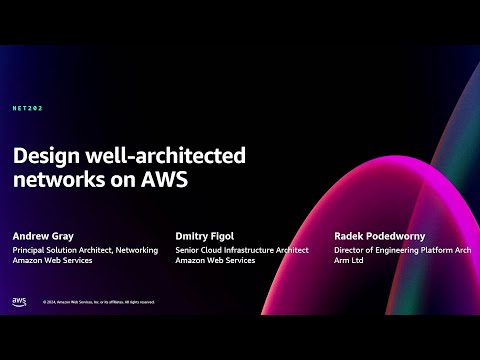 AWS re:Invent 2024 - Design well-architected networks on AWS (NET202)