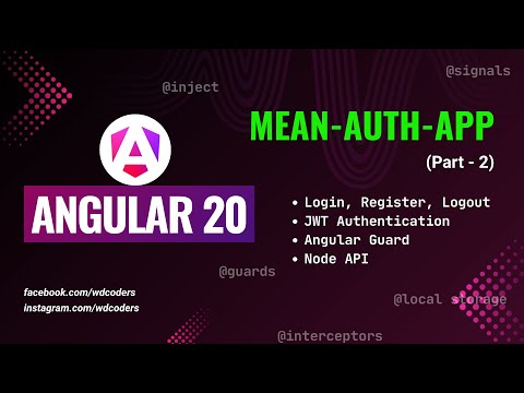 Angular Authentication with Interceptors & Guards | Login & Register with JWT API (MEAN Stack)