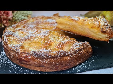 Pear cake recipe easy with more pears than dough! Best pear cake recipes with fresh pears