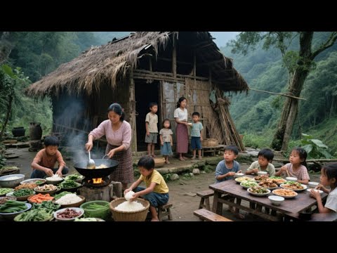 【一家七口隐居深山】今天妈妈给孩子做红烧鱼,孩子们吃的可高兴了!#农村生活#亲子