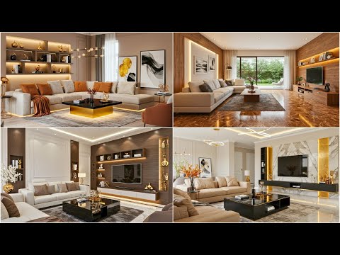 Luxury Home Interior Design Inspiration | 2025 Living Room Trends | TV Wall Units & More