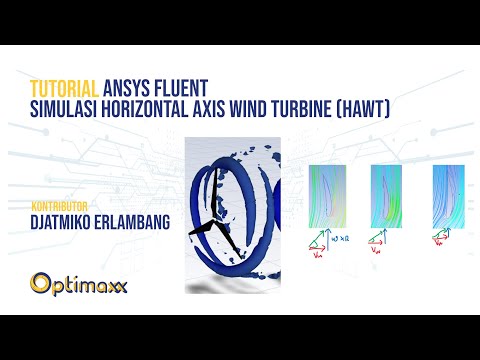 Simulasi Horizontal Axis Wind Turbine (HAWT) dengan Ansys Fluent (Rotating Frame + Periodic BC)