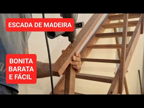 HOW TO MAKE A WOODEN STAIRCASE - EASY AND BEAUTIFUL