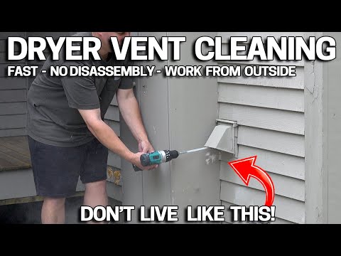 EASY WAY to CLEAN a Dryer Vent FAST!