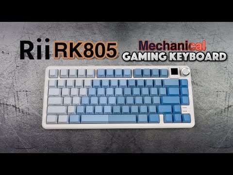 Rii RK805 Wireless Mechanical Keyboard | 75% Wireless, TFT Screen, RGB, Tri-Mode & Gasket Mount