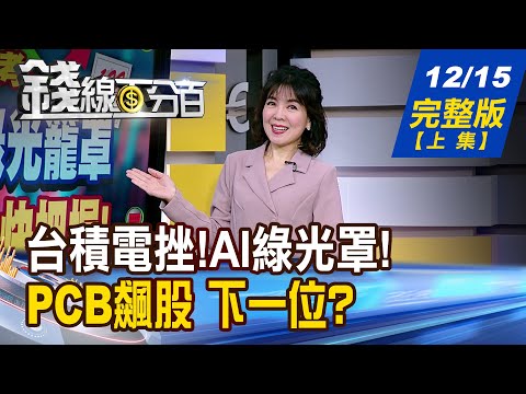 【錢線百分百】20251215完整版(上集)《台積電挫!AI綠光籠罩 買點來了!快把握?! 轉型升級超有料!  PCB飆股誰是下一位?》│非凡財經新聞│