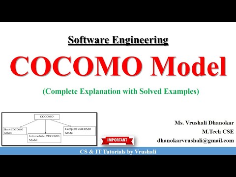SE 37 : COCOMO Model with Solved Examples  #softwareengineering @csittutorialsbyvrushali