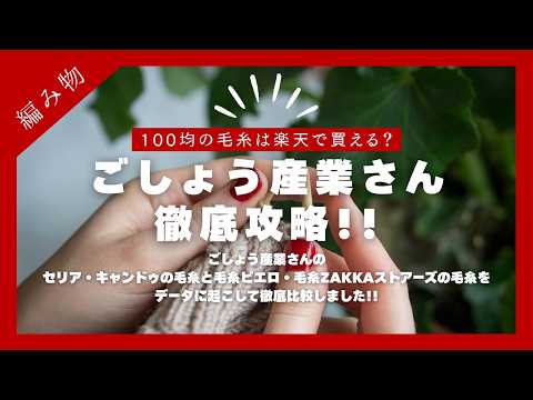 A thorough guide to Gosho Sangyo! Can you buy the same yarns from Seria and CanDo at Rakuten's Pi...