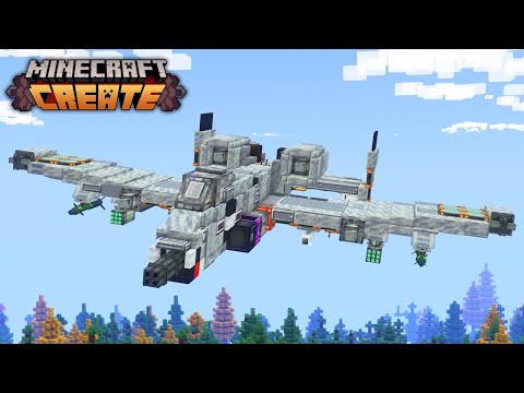 I Built A WORKING A-10 WARTHOG Jet In Create Mod