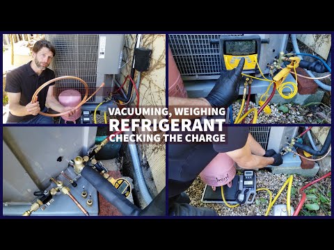 Vacuuming, Weighing Refrigerant, Checking the Charge of an HVAC Unit!