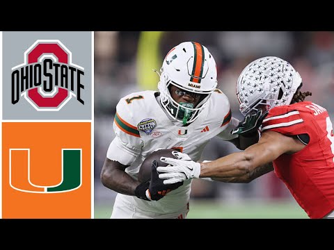 #2 Ohio State vs #10 Miami Highlights | 2025 College Football Playoff Quarterfinal
