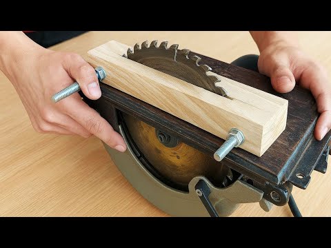 Shocking inventions by a 60-year-old carpenter | Circular saw blade uses on a handheld cutter
