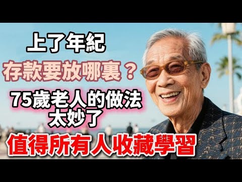上了年紀，存款要放哪裏？75歲老人的做法太妙了，值得所有人收藏學習 【福氣如海】 #晚年生活 #中老年生活 #為人處世 #生活經驗 #情感故事 #老人 #幸福人生 #人生智慧