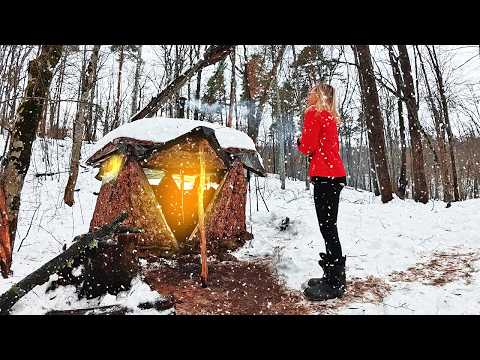 Woman Survives Alone in a Mountain Shelter Winter