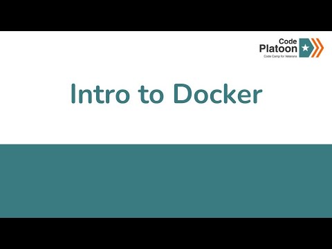 W6D4: Intro To Docker