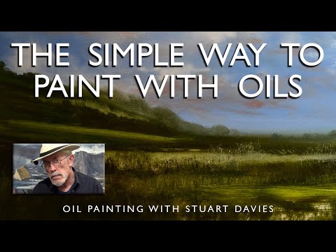 The Easy Way To Paint Landscapes and Skyscapes - Oil painting With Stuart Davies